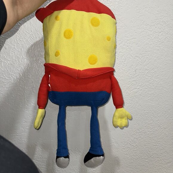 RARE 28" Gangster Spongebob Squarepants Plush Red Hat Official Nickelodeon 2012 - Picture 3 of 4